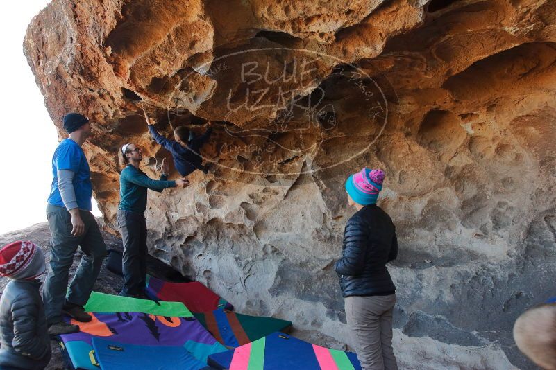 Bouldering in Hueco Tanks on 01/01/2020 with Blue Lizard Climbing and Yoga

Filename: SRM_20200101_1458090.jpg
Aperture: f/5.6
Shutter Speed: 1/250
Body: Canon EOS-1D Mark II
Lens: Canon EF 16-35mm f/2.8 L