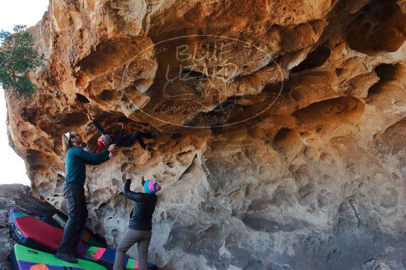 Bouldering in Hueco Tanks on 01/01/2020 with Blue Lizard Climbing and Yoga

Filename: SRM_20200101_1527350.jpg
Aperture: f/5.6
Shutter Speed: 1/250
Body: Canon EOS-1D Mark II
Lens: Canon EF 16-35mm f/2.8 L