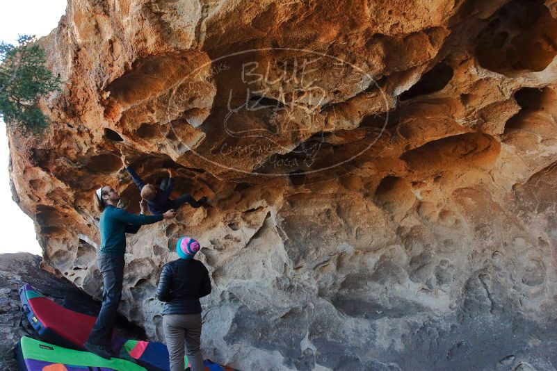 Bouldering in Hueco Tanks on 01/01/2020 with Blue Lizard Climbing and Yoga

Filename: SRM_20200101_1529130.jpg
Aperture: f/5.6
Shutter Speed: 1/250
Body: Canon EOS-1D Mark II
Lens: Canon EF 16-35mm f/2.8 L