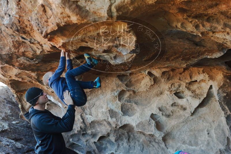 Bouldering in Hueco Tanks on 01/01/2020 with Blue Lizard Climbing and Yoga

Filename: SRM_20200101_1539270.jpg
Aperture: f/3.5
Shutter Speed: 1/250
Body: Canon EOS-1D Mark II
Lens: Canon EF 50mm f/1.8 II