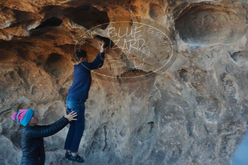 Bouldering in Hueco Tanks on 01/01/2020 with Blue Lizard Climbing and Yoga

Filename: SRM_20200101_1540330.jpg
Aperture: f/4.0
Shutter Speed: 1/250
Body: Canon EOS-1D Mark II
Lens: Canon EF 50mm f/1.8 II