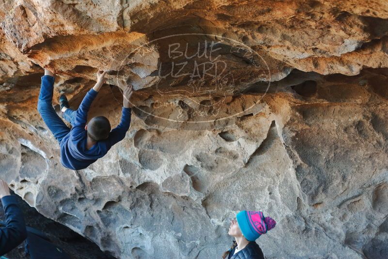 Bouldering in Hueco Tanks on 01/01/2020 with Blue Lizard Climbing and Yoga

Filename: SRM_20200101_1543440.jpg
Aperture: f/3.2
Shutter Speed: 1/250
Body: Canon EOS-1D Mark II
Lens: Canon EF 50mm f/1.8 II