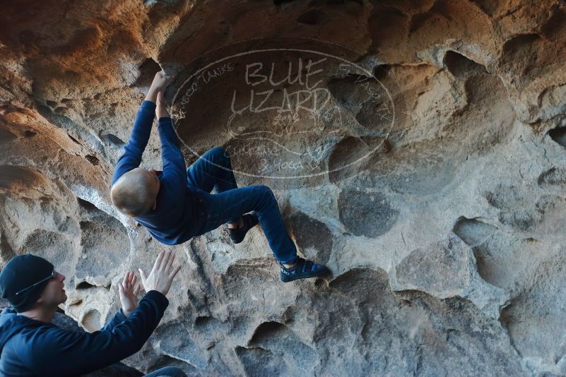 Bouldering in Hueco Tanks on 01/01/2020 with Blue Lizard Climbing and Yoga

Filename: SRM_20200101_1554020.jpg
Aperture: f/3.2
Shutter Speed: 1/250
Body: Canon EOS-1D Mark II
Lens: Canon EF 50mm f/1.8 II