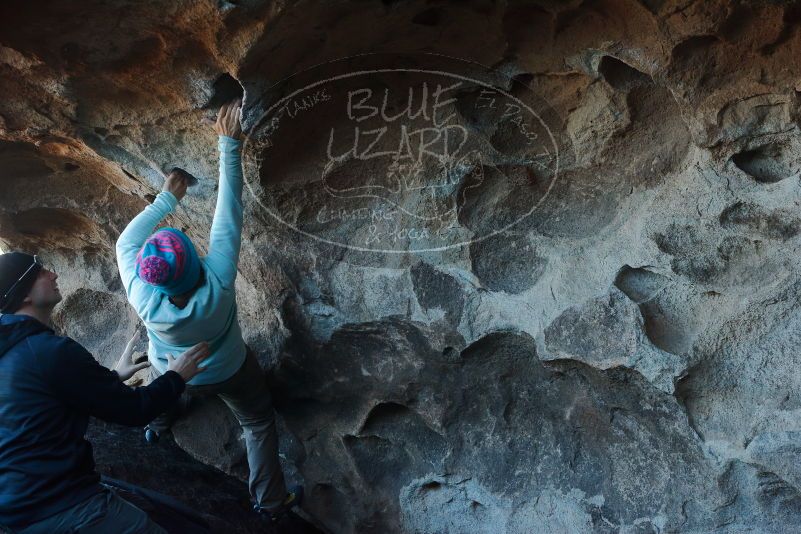 Bouldering in Hueco Tanks on 01/01/2020 with Blue Lizard Climbing and Yoga

Filename: SRM_20200101_1558280.jpg
Aperture: f/5.6
Shutter Speed: 1/250
Body: Canon EOS-1D Mark II
Lens: Canon EF 50mm f/1.8 II