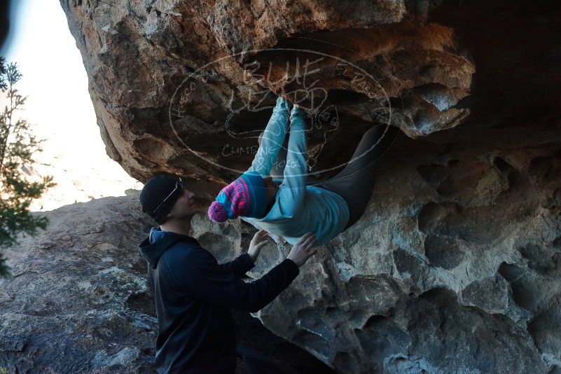 Bouldering in Hueco Tanks on 01/01/2020 with Blue Lizard Climbing and Yoga

Filename: SRM_20200101_1559100.jpg
Aperture: f/7.1
Shutter Speed: 1/250
Body: Canon EOS-1D Mark II
Lens: Canon EF 50mm f/1.8 II