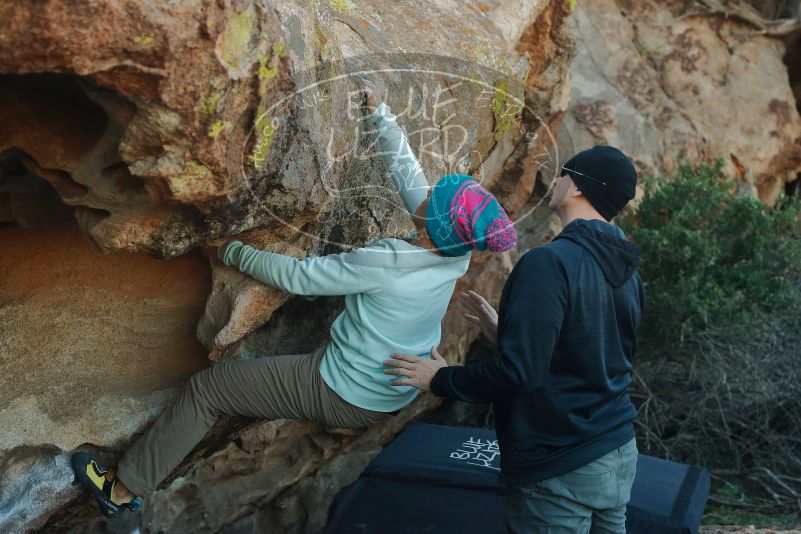 Bouldering in Hueco Tanks on 01/01/2020 with Blue Lizard Climbing and Yoga

Filename: SRM_20200101_1623320.jpg
Aperture: f/5.0
Shutter Speed: 1/320
Body: Canon EOS-1D Mark II
Lens: Canon EF 50mm f/1.8 II