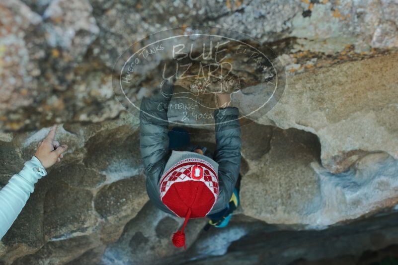 Bouldering in Hueco Tanks on 01/01/2020 with Blue Lizard Climbing and Yoga

Filename: SRM_20200101_1640590.jpg
Aperture: f/3.5
Shutter Speed: 1/250
Body: Canon EOS-1D Mark II
Lens: Canon EF 50mm f/1.8 II