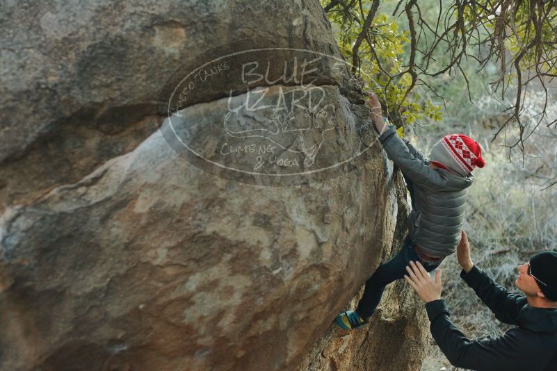 Bouldering in Hueco Tanks on 01/01/2020 with Blue Lizard Climbing and Yoga

Filename: SRM_20200101_1744290.jpg
Aperture: f/2.8
Shutter Speed: 1/250
Body: Canon EOS-1D Mark II
Lens: Canon EF 50mm f/1.8 II