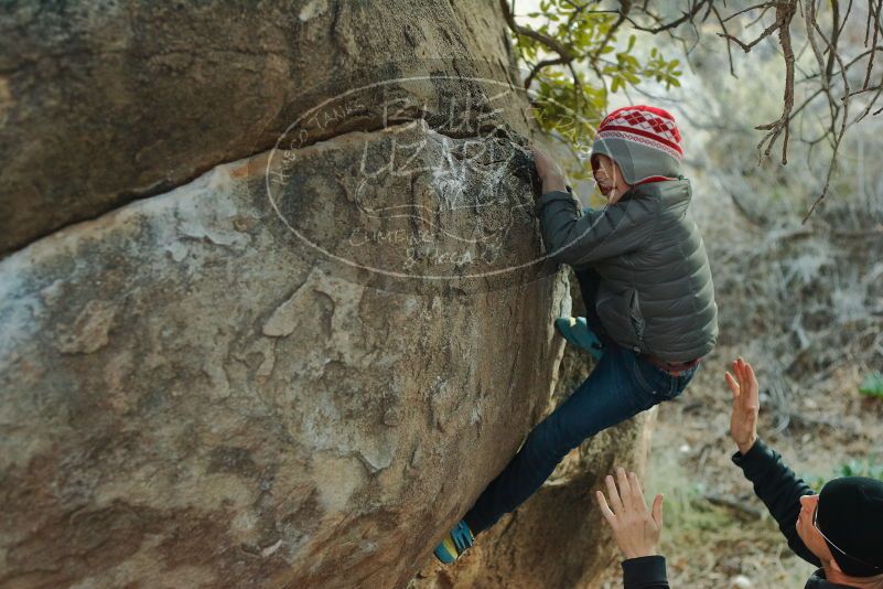 Bouldering in Hueco Tanks on 01/01/2020 with Blue Lizard Climbing and Yoga

Filename: SRM_20200101_1747120.jpg
Aperture: f/2.8
Shutter Speed: 1/200
Body: Canon EOS-1D Mark II
Lens: Canon EF 50mm f/1.8 II