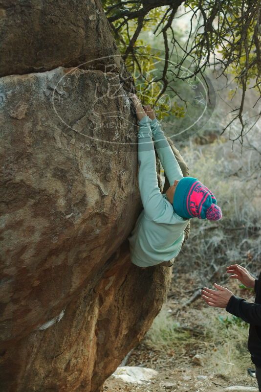 Bouldering in Hueco Tanks on 01/01/2020 with Blue Lizard Climbing and Yoga

Filename: SRM_20200101_1758120.jpg
Aperture: f/3.2
Shutter Speed: 1/200
Body: Canon EOS-1D Mark II
Lens: Canon EF 50mm f/1.8 II