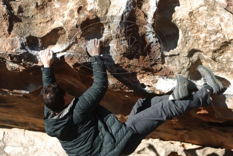 Bouldering in Hueco Tanks on 01/03/2020 with Blue Lizard Climbing and Yoga

Filename: SRM_20200103_1109510.jpg
Aperture: f/3.5
Shutter Speed: 1/400
Body: Canon EOS-1D Mark II
Lens: Canon EF 50mm f/1.8 II