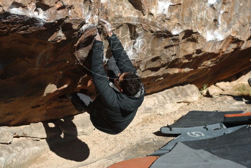 Bouldering in Hueco Tanks on 01/03/2020 with Blue Lizard Climbing and Yoga

Filename: SRM_20200103_1116440.jpg
Aperture: f/4.5
Shutter Speed: 1/400
Body: Canon EOS-1D Mark II
Lens: Canon EF 50mm f/1.8 II