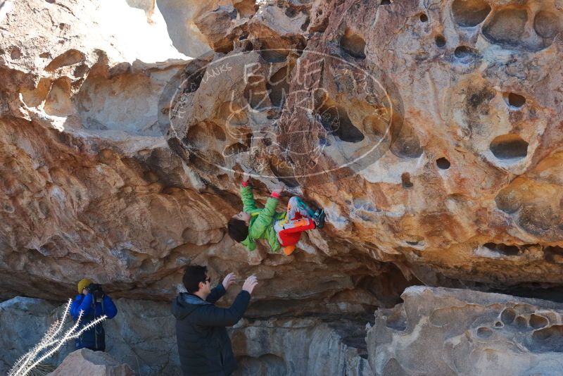 Bouldering in Hueco Tanks on 01/03/2020 with Blue Lizard Climbing and Yoga

Filename: SRM_20200103_1147310.jpg
Aperture: f/5.0
Shutter Speed: 1/250
Body: Canon EOS-1D Mark II
Lens: Canon EF 50mm f/1.8 II