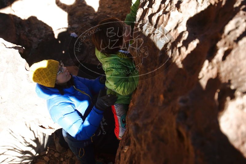 Bouldering in Hueco Tanks on 01/03/2020 with Blue Lizard Climbing and Yoga

Filename: SRM_20200103_1239370.jpg
Aperture: f/2.8
Shutter Speed: 1/500
Body: Canon EOS-1D Mark II
Lens: Canon EF 16-35mm f/2.8 L