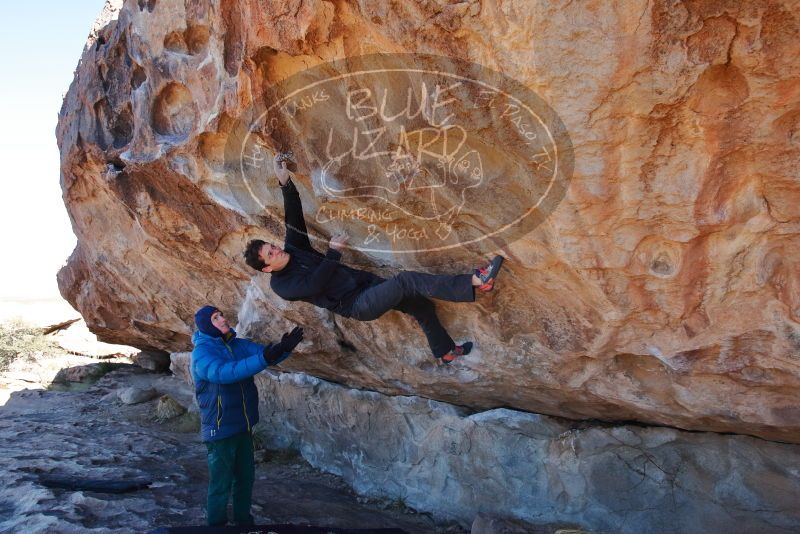 Bouldering in Hueco Tanks on 01/03/2020 with Blue Lizard Climbing and Yoga

Filename: SRM_20200103_1242560.jpg
Aperture: f/5.0
Shutter Speed: 1/400
Body: Canon EOS-1D Mark II
Lens: Canon EF 16-35mm f/2.8 L