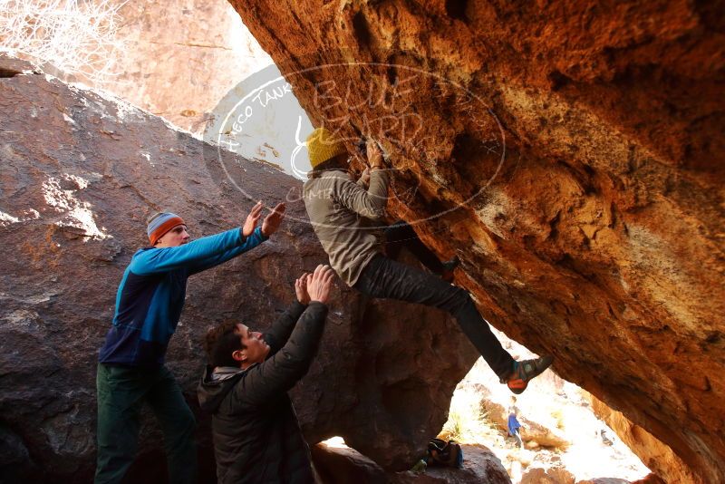 Bouldering in Hueco Tanks on 01/03/2020 with Blue Lizard Climbing and Yoga

Filename: SRM_20200103_1553430.jpg
Aperture: f/4.5
Shutter Speed: 1/250
Body: Canon EOS-1D Mark II
Lens: Canon EF 16-35mm f/2.8 L