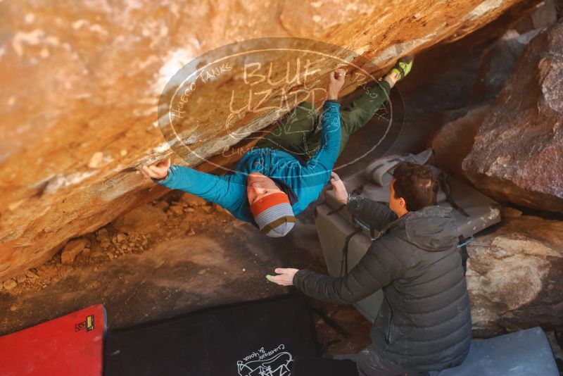 Bouldering in Hueco Tanks on 01/03/2020 with Blue Lizard Climbing and Yoga

Filename: SRM_20200103_1619450.jpg
Aperture: f/2.5
Shutter Speed: 1/250
Body: Canon EOS-1D Mark II
Lens: Canon EF 50mm f/1.8 II