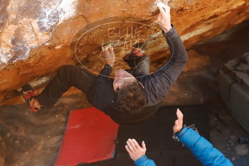 Bouldering in Hueco Tanks on 01/03/2020 with Blue Lizard Climbing and Yoga

Filename: SRM_20200103_1627380.jpg
Aperture: f/4.0
Shutter Speed: 1/250
Body: Canon EOS-1D Mark II
Lens: Canon EF 50mm f/1.8 II