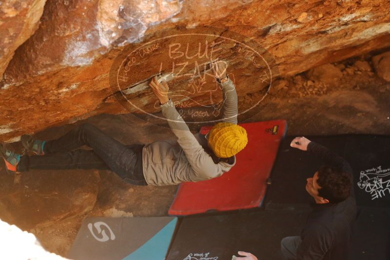 Bouldering in Hueco Tanks on 01/03/2020 with Blue Lizard Climbing and Yoga

Filename: SRM_20200103_1631080.jpg
Aperture: f/4.0
Shutter Speed: 1/250
Body: Canon EOS-1D Mark II
Lens: Canon EF 50mm f/1.8 II