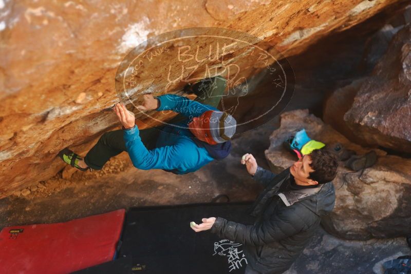 Bouldering in Hueco Tanks on 01/03/2020 with Blue Lizard Climbing and Yoga

Filename: SRM_20200103_1642160.jpg
Aperture: f/2.5
Shutter Speed: 1/320
Body: Canon EOS-1D Mark II
Lens: Canon EF 50mm f/1.8 II