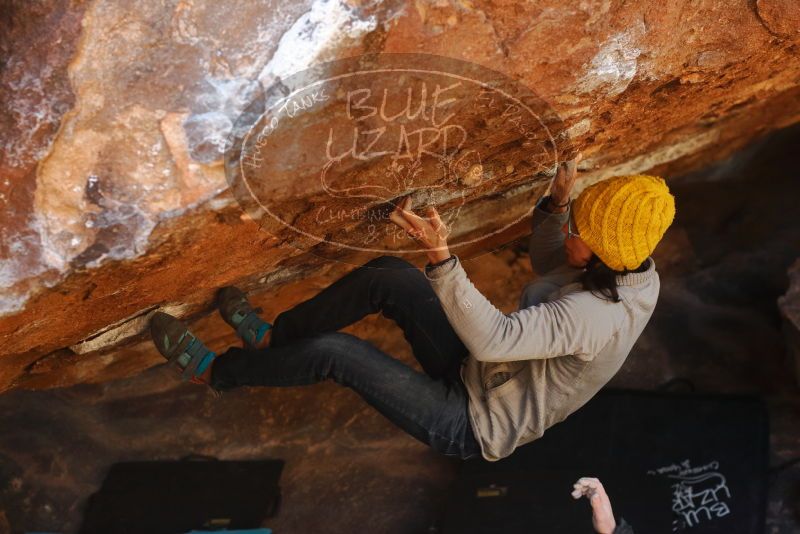 Bouldering in Hueco Tanks on 01/03/2020 with Blue Lizard Climbing and Yoga

Filename: SRM_20200103_1658550.jpg
Aperture: f/4.0
Shutter Speed: 1/250
Body: Canon EOS-1D Mark II
Lens: Canon EF 50mm f/1.8 II