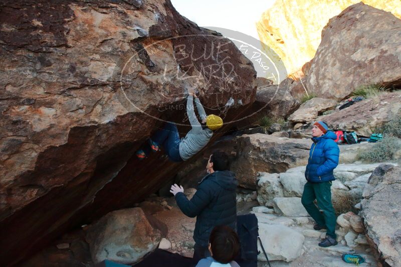 Bouldering in Hueco Tanks on 01/03/2020 with Blue Lizard Climbing and Yoga

Filename: SRM_20200103_1809240.jpg
Aperture: f/5.6
Shutter Speed: 1/200
Body: Canon EOS-1D Mark II
Lens: Canon EF 16-35mm f/2.8 L