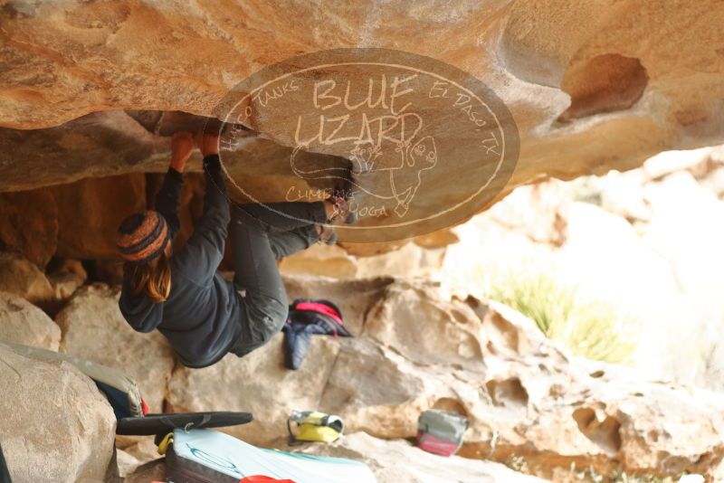 Bouldering in Hueco Tanks on 01/02/2020 with Blue Lizard Climbing and Yoga

Filename: SRM_20200102_1120360.jpg
Aperture: f/2.8
Shutter Speed: 1/250
Body: Canon EOS-1D Mark II
Lens: Canon EF 50mm f/1.8 II