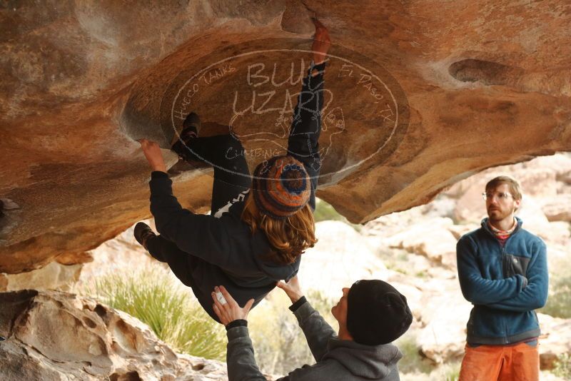 Bouldering in Hueco Tanks on 01/02/2020 with Blue Lizard Climbing and Yoga

Filename: SRM_20200102_1121110.jpg
Aperture: f/4.0
Shutter Speed: 1/250
Body: Canon EOS-1D Mark II
Lens: Canon EF 50mm f/1.8 II