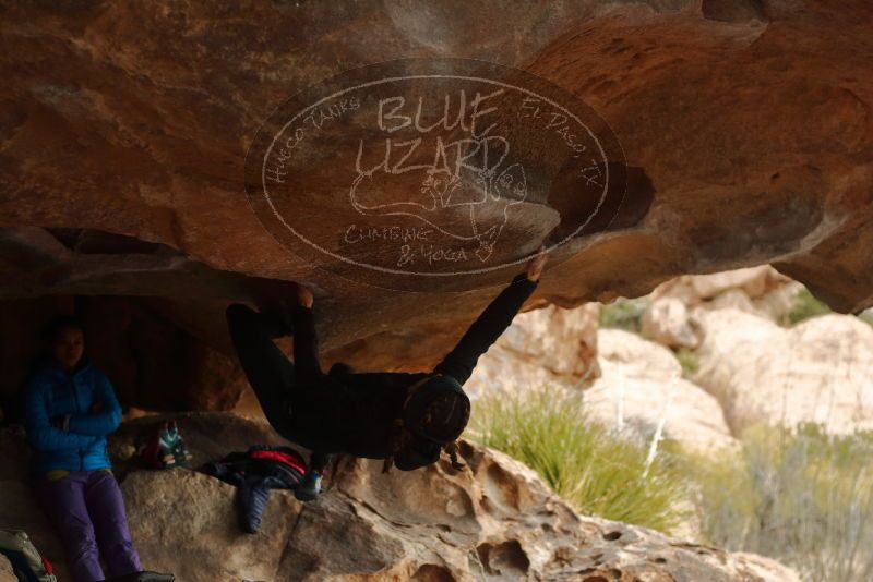 Bouldering in Hueco Tanks on 01/02/2020 with Blue Lizard Climbing and Yoga

Filename: SRM_20200102_1129520.jpg
Aperture: f/3.2
Shutter Speed: 1/250
Body: Canon EOS-1D Mark II
Lens: Canon EF 50mm f/1.8 II