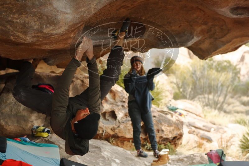 Bouldering in Hueco Tanks on 01/02/2020 with Blue Lizard Climbing and Yoga

Filename: SRM_20200102_1136290.jpg
Aperture: f/3.2
Shutter Speed: 1/250
Body: Canon EOS-1D Mark II
Lens: Canon EF 50mm f/1.8 II