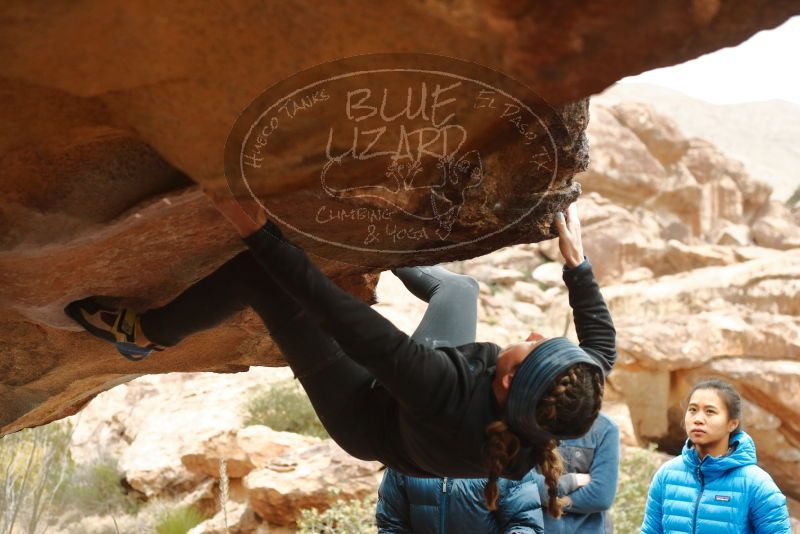 Bouldering in Hueco Tanks on 01/02/2020 with Blue Lizard Climbing and Yoga

Filename: SRM_20200102_1151320.jpg
Aperture: f/4.0
Shutter Speed: 1/250
Body: Canon EOS-1D Mark II
Lens: Canon EF 50mm f/1.8 II