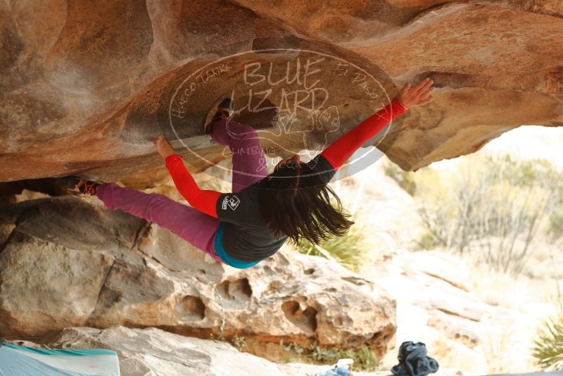 Bouldering in Hueco Tanks on 01/02/2020 with Blue Lizard Climbing and Yoga

Filename: SRM_20200102_1153360.jpg
Aperture: f/3.2
Shutter Speed: 1/250
Body: Canon EOS-1D Mark II
Lens: Canon EF 50mm f/1.8 II