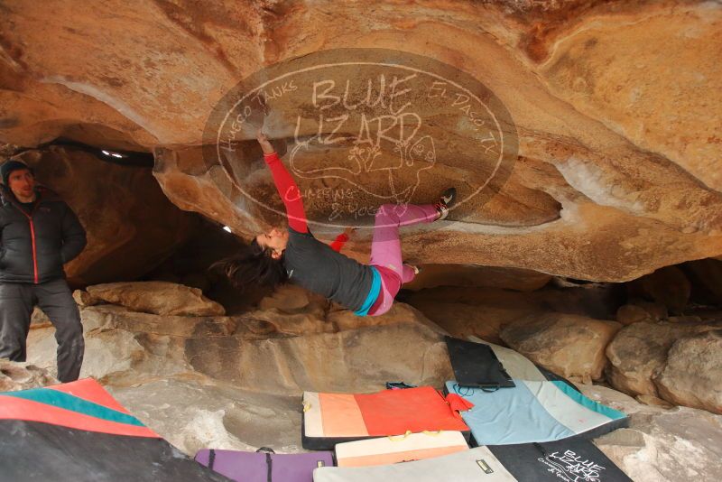 Bouldering in Hueco Tanks on 01/02/2020 with Blue Lizard Climbing and Yoga

Filename: SRM_20200102_1211370.jpg
Aperture: f/3.5
Shutter Speed: 1/250
Body: Canon EOS-1D Mark II
Lens: Canon EF 16-35mm f/2.8 L