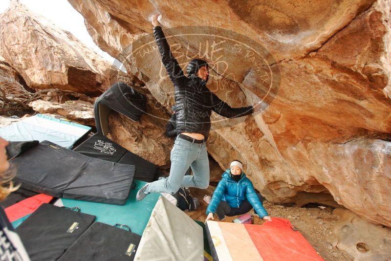 Bouldering in Hueco Tanks on 01/02/2020 with Blue Lizard Climbing and Yoga

Filename: SRM_20200102_1331571.jpg
Aperture: f/3.2
Shutter Speed: 1/250
Body: Canon EOS-1D Mark II
Lens: Canon EF 16-35mm f/2.8 L