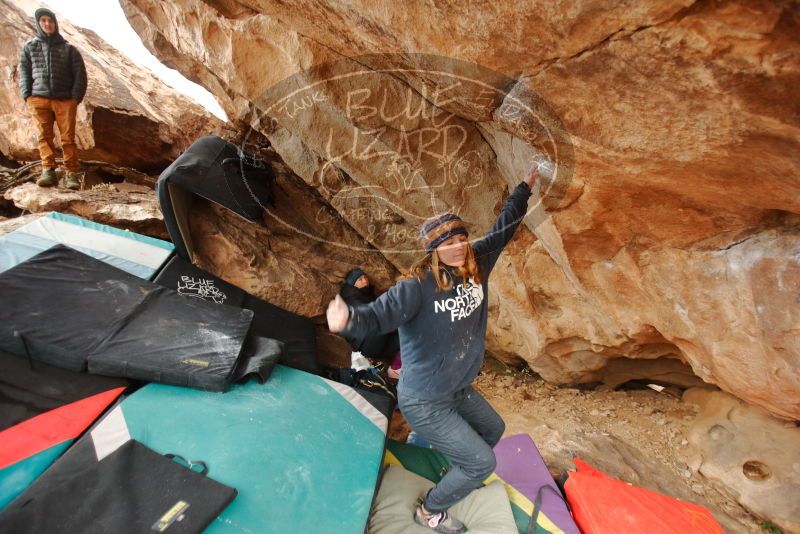 Bouldering in Hueco Tanks on 01/02/2020 with Blue Lizard Climbing and Yoga

Filename: SRM_20200102_1344043.jpg
Aperture: f/2.8
Shutter Speed: 1/250
Body: Canon EOS-1D Mark II
Lens: Canon EF 16-35mm f/2.8 L