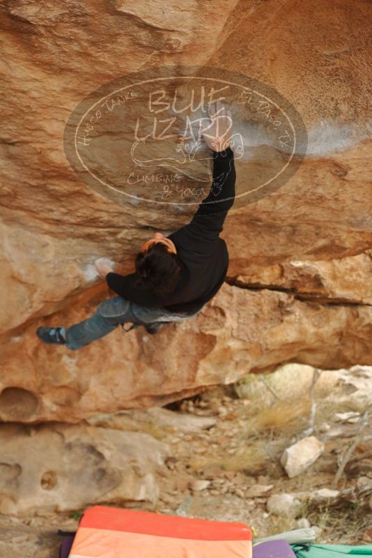 Bouldering in Hueco Tanks on 01/02/2020 with Blue Lizard Climbing and Yoga

Filename: SRM_20200102_1355530.jpg
Aperture: f/3.2
Shutter Speed: 1/500
Body: Canon EOS-1D Mark II
Lens: Canon EF 50mm f/1.8 II