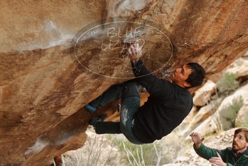 Bouldering in Hueco Tanks on 01/02/2020 with Blue Lizard Climbing and Yoga

Filename: SRM_20200102_1356140.jpg
Aperture: f/2.8
Shutter Speed: 1/250
Body: Canon EOS-1D Mark II
Lens: Canon EF 50mm f/1.8 II