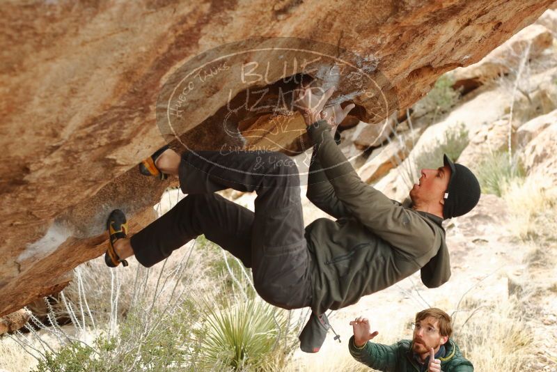 Bouldering in Hueco Tanks on 01/02/2020 with Blue Lizard Climbing and Yoga

Filename: SRM_20200102_1403090.jpg
Aperture: f/3.5
Shutter Speed: 1/250
Body: Canon EOS-1D Mark II
Lens: Canon EF 50mm f/1.8 II