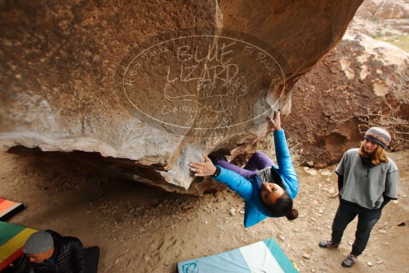 Bouldering in Hueco Tanks on 01/02/2020 with Blue Lizard Climbing and Yoga

Filename: SRM_20200102_1448190.jpg
Aperture: f/4.0
Shutter Speed: 1/250
Body: Canon EOS-1D Mark II
Lens: Canon EF 16-35mm f/2.8 L