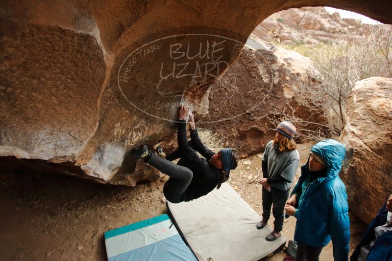 Bouldering in Hueco Tanks on 01/02/2020 with Blue Lizard Climbing and Yoga

Filename: SRM_20200102_1452520.jpg
Aperture: f/4.0
Shutter Speed: 1/250
Body: Canon EOS-1D Mark II
Lens: Canon EF 16-35mm f/2.8 L