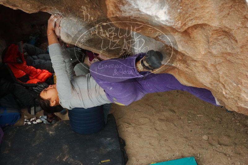 Bouldering in Hueco Tanks on 01/02/2020 with Blue Lizard Climbing and Yoga

Filename: SRM_20200102_1521570.jpg
Aperture: f/5.0
Shutter Speed: 1/250
Body: Canon EOS-1D Mark II
Lens: Canon EF 50mm f/1.8 II