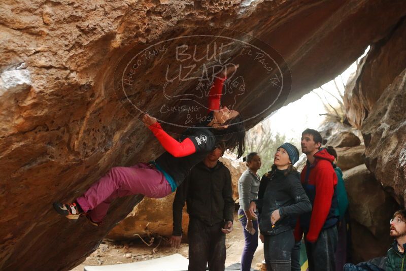 Bouldering in Hueco Tanks on 01/02/2020 with Blue Lizard Climbing and Yoga

Filename: SRM_20200102_1549320.jpg
Aperture: f/4.0
Shutter Speed: 1/250
Body: Canon EOS-1D Mark II
Lens: Canon EF 50mm f/1.8 II