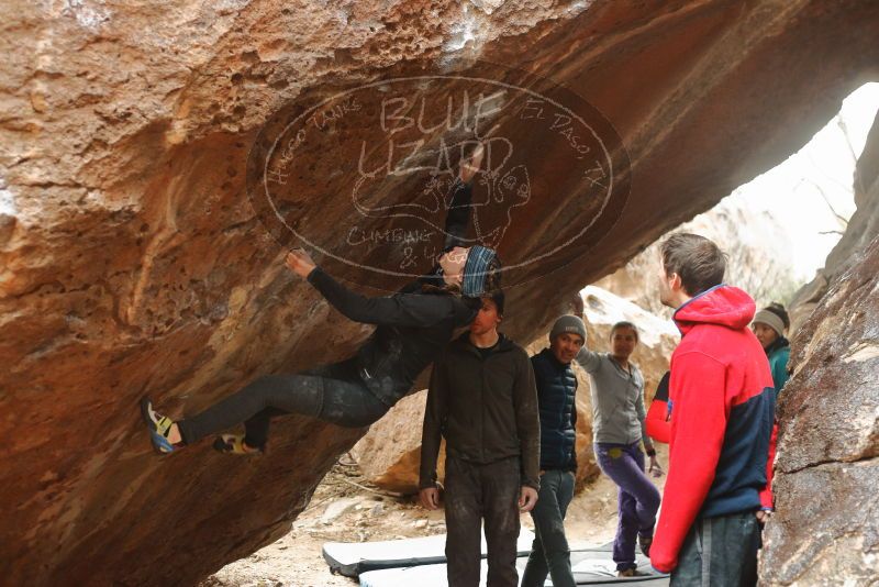 Bouldering in Hueco Tanks on 01/02/2020 with Blue Lizard Climbing and Yoga

Filename: SRM_20200102_1550530.jpg
Aperture: f/3.2
Shutter Speed: 1/200
Body: Canon EOS-1D Mark II
Lens: Canon EF 50mm f/1.8 II