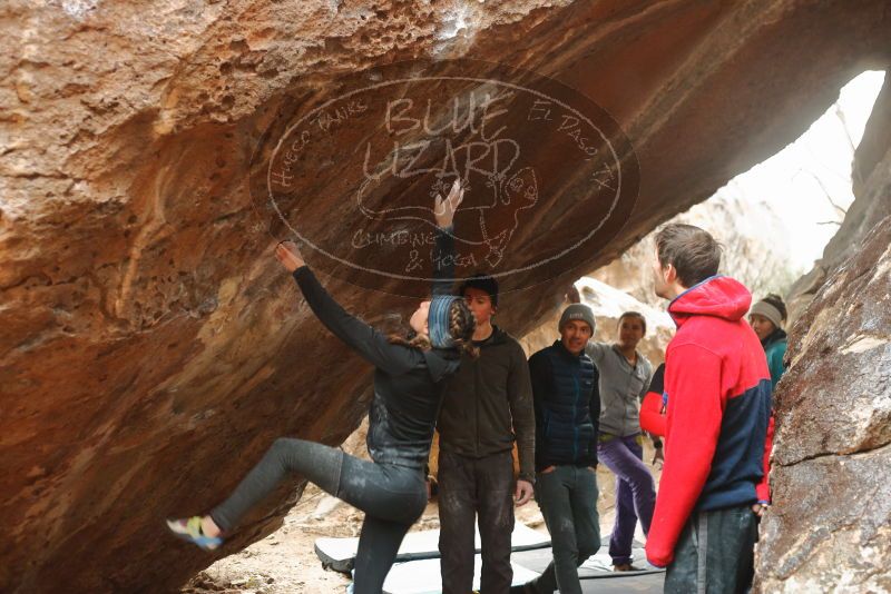 Bouldering in Hueco Tanks on 01/02/2020 with Blue Lizard Climbing and Yoga

Filename: SRM_20200102_1550531.jpg
Aperture: f/3.2
Shutter Speed: 1/200
Body: Canon EOS-1D Mark II
Lens: Canon EF 50mm f/1.8 II