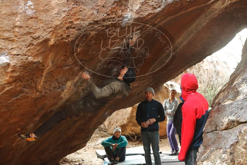 Bouldering in Hueco Tanks on 01/02/2020 with Blue Lizard Climbing and Yoga

Filename: SRM_20200102_1552220.jpg
Aperture: f/4.0
Shutter Speed: 1/160
Body: Canon EOS-1D Mark II
Lens: Canon EF 50mm f/1.8 II