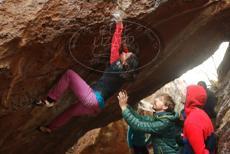 Bouldering in Hueco Tanks on 01/02/2020 with Blue Lizard Climbing and Yoga

Filename: SRM_20200102_1555270.jpg
Aperture: f/4.0
Shutter Speed: 1/250
Body: Canon EOS-1D Mark II
Lens: Canon EF 50mm f/1.8 II