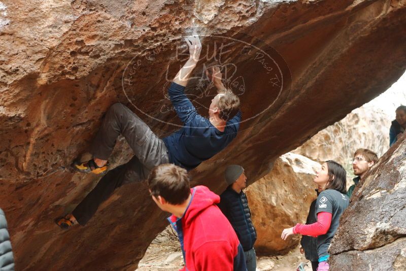 Bouldering in Hueco Tanks on 01/02/2020 with Blue Lizard Climbing and Yoga

Filename: SRM_20200102_1559550.jpg
Aperture: f/4.0
Shutter Speed: 1/250
Body: Canon EOS-1D Mark II
Lens: Canon EF 50mm f/1.8 II