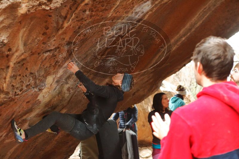 Bouldering in Hueco Tanks on 01/02/2020 with Blue Lizard Climbing and Yoga

Filename: SRM_20200102_1601480.jpg
Aperture: f/3.2
Shutter Speed: 1/250
Body: Canon EOS-1D Mark II
Lens: Canon EF 50mm f/1.8 II