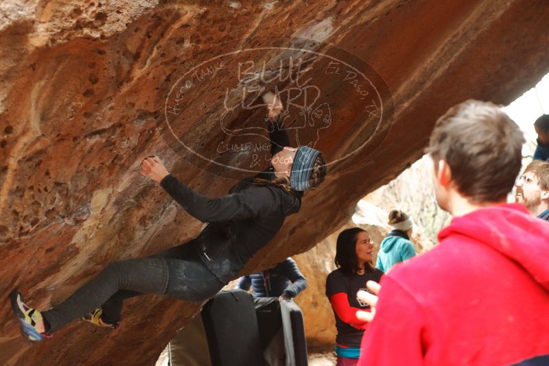 Bouldering in Hueco Tanks on 01/02/2020 with Blue Lizard Climbing and Yoga

Filename: SRM_20200102_1601481.jpg
Aperture: f/3.5
Shutter Speed: 1/250
Body: Canon EOS-1D Mark II
Lens: Canon EF 50mm f/1.8 II