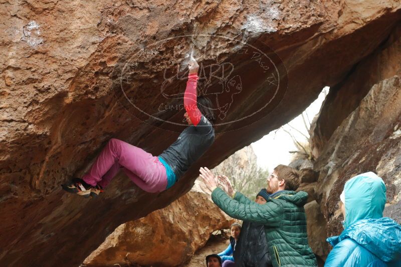 Bouldering in Hueco Tanks on 01/02/2020 with Blue Lizard Climbing and Yoga

Filename: SRM_20200102_1608190.jpg
Aperture: f/4.5
Shutter Speed: 1/250
Body: Canon EOS-1D Mark II
Lens: Canon EF 50mm f/1.8 II